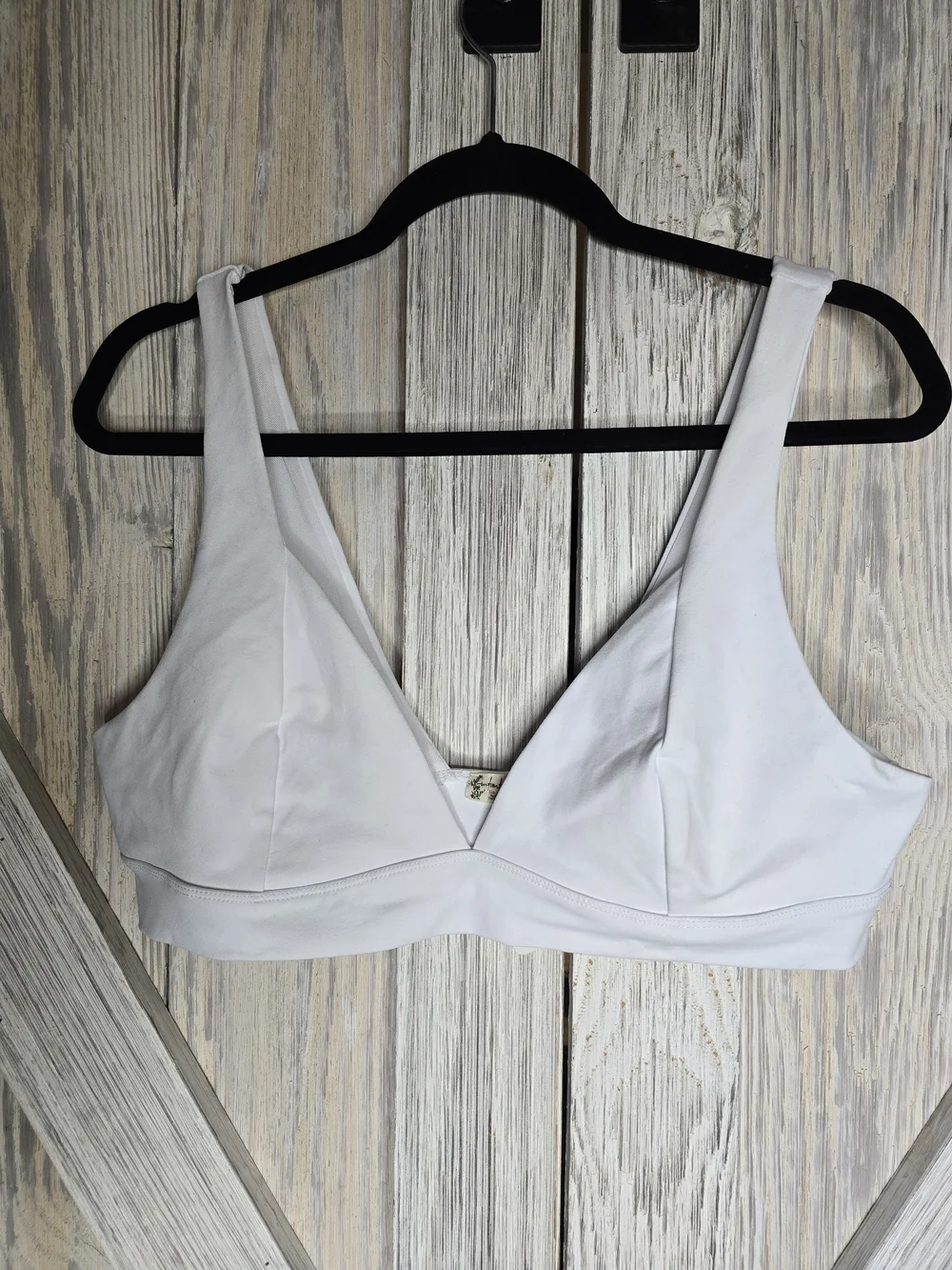 Intimately Free People White Plunge Bralette NWT XL